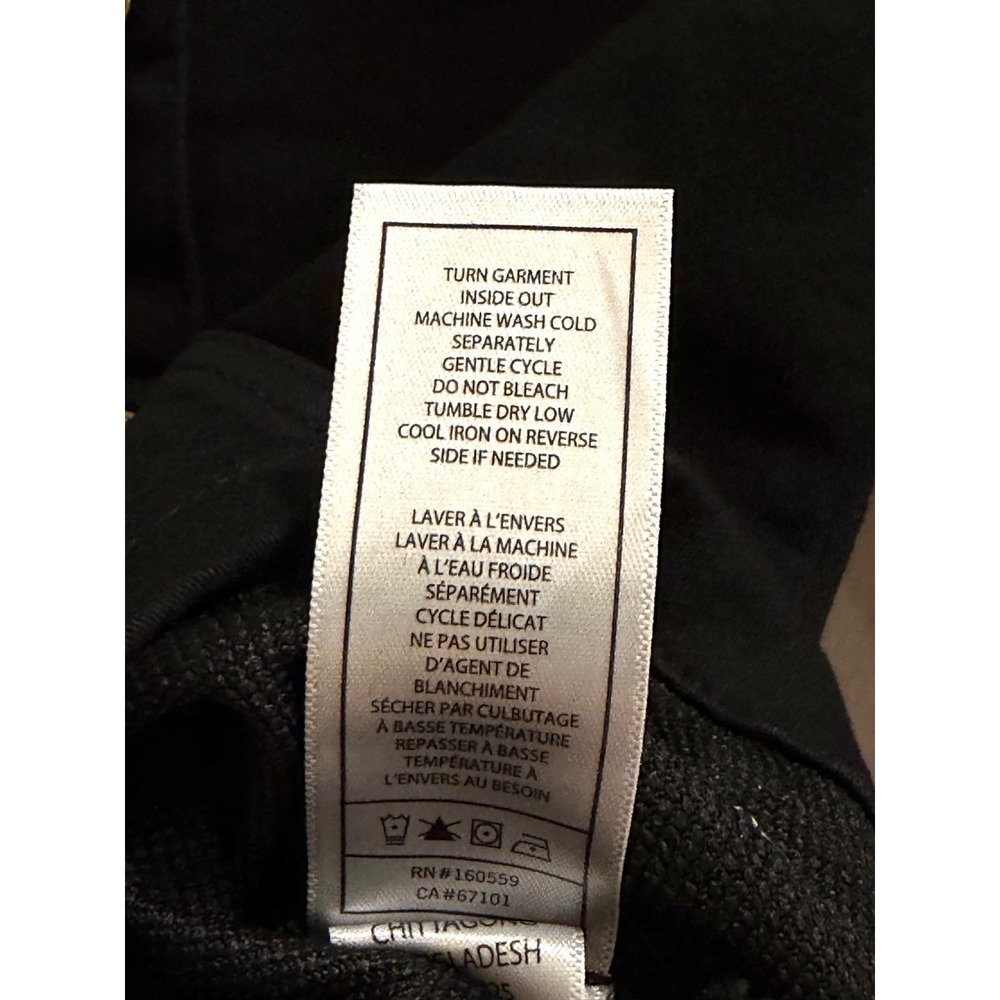 7 For All Mankind Girls Black Coat Shirt Dress 2T Eyelet Collar Button Front - Picture 8 of 8
